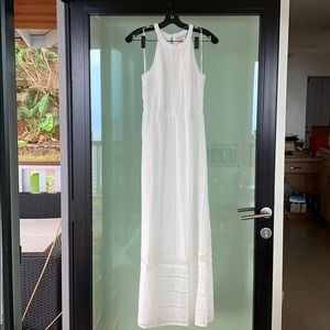 Karlie Halter Neck Lace Maxi Dress